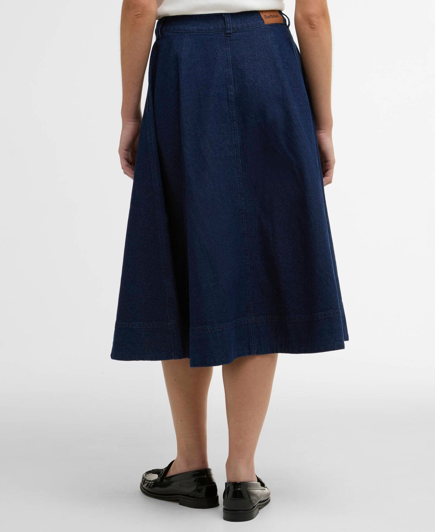 Barbour Maia Denim Midi Skirt