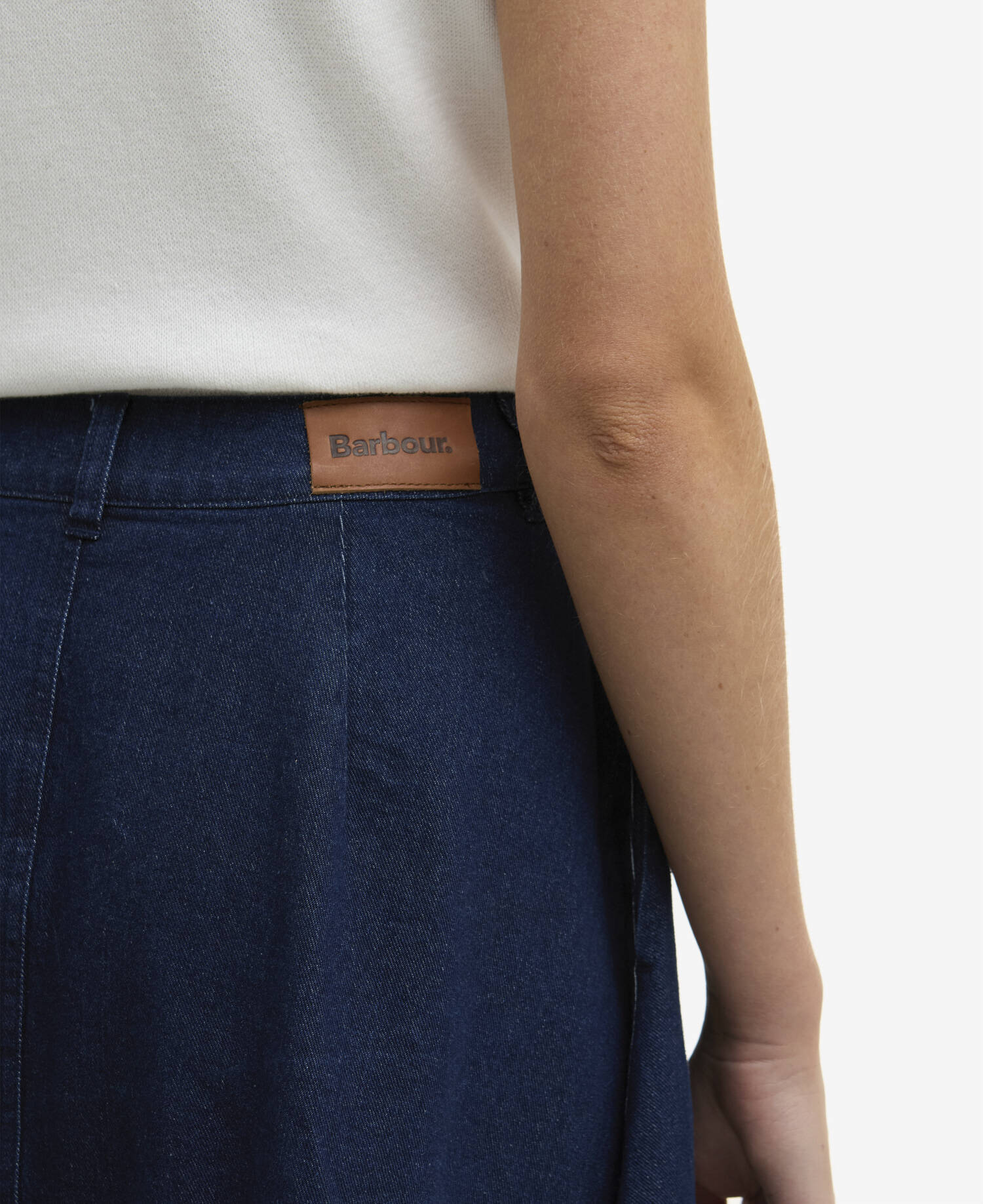 Barbour Maia Denim Midi Skirt