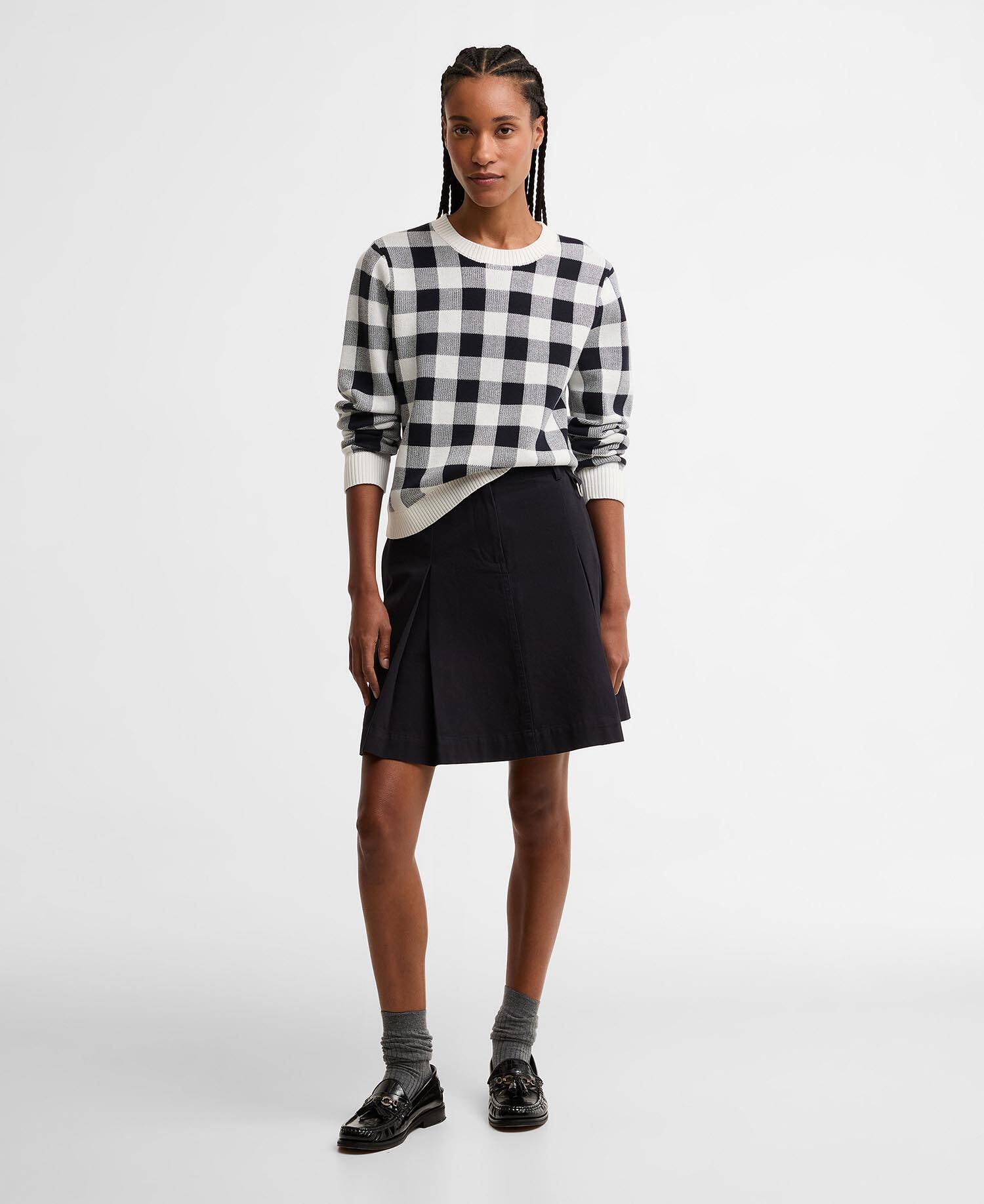 Barbour Aylesby Pleated Mini Skirt