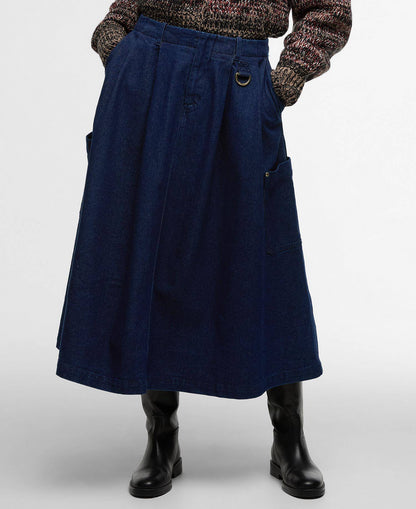 Barbour Saima Denim Midi Skirt