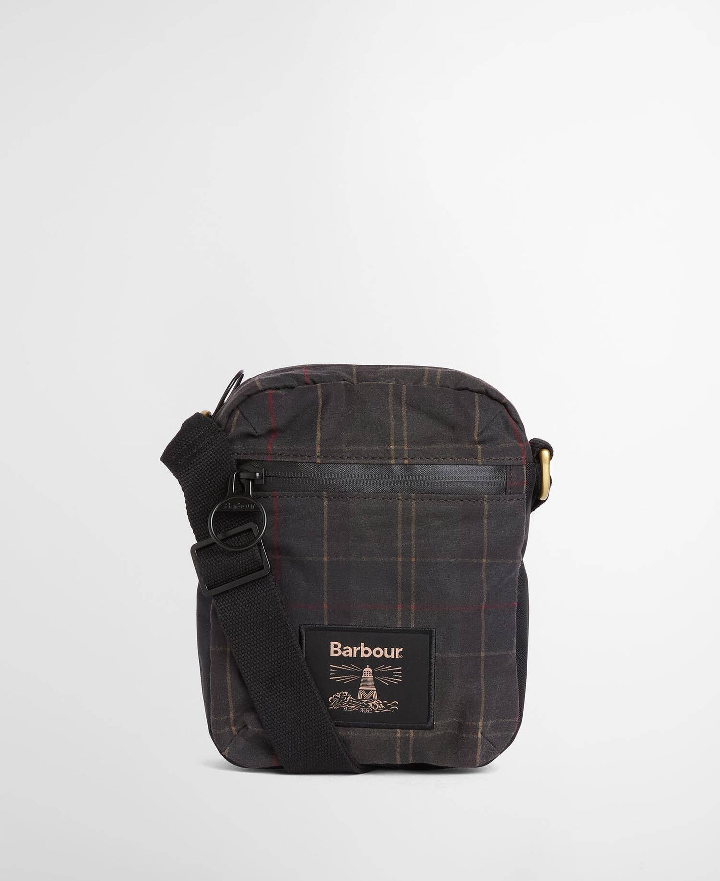 Barbour Field Tartan Waxed Crossbody Bag