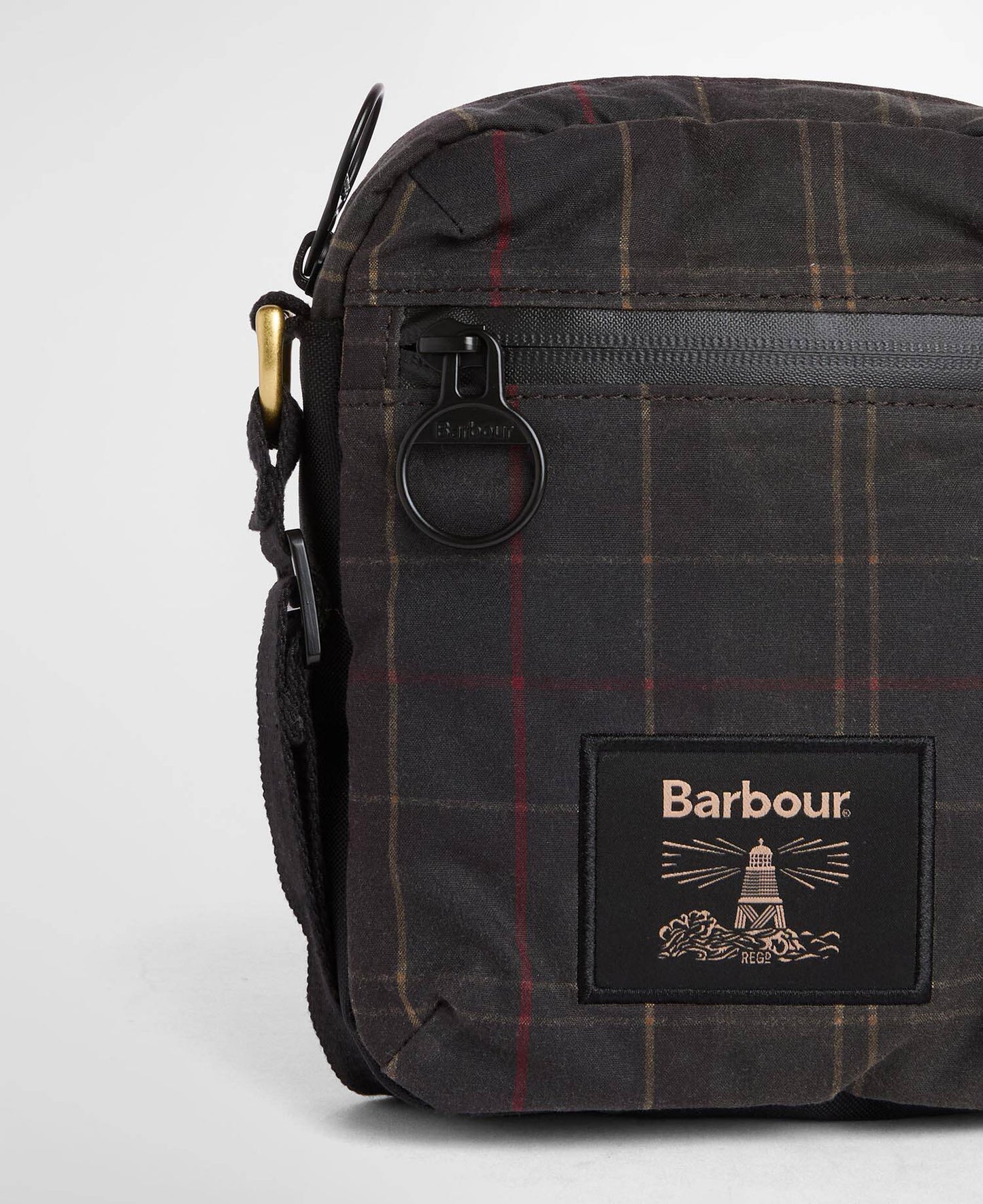 Barbour Field Tartan Waxed Crossbody Bag