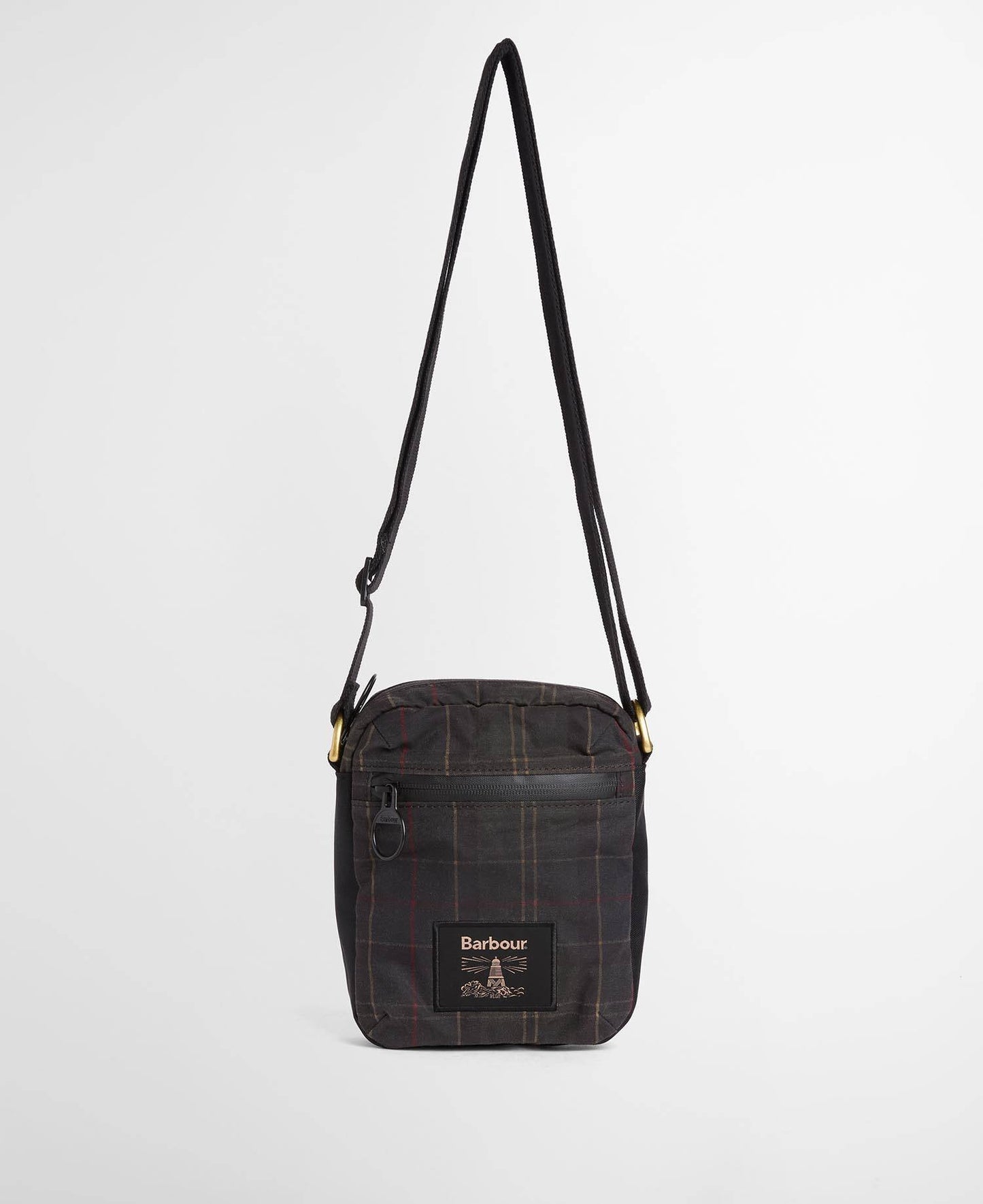 Barbour Field Tartan Waxed Crossbody Bag