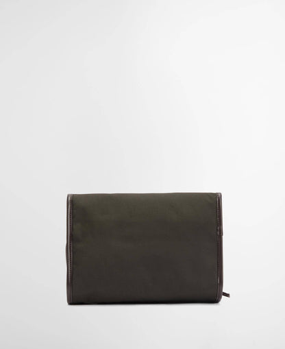 Barbour Waxed Hanging Washbag