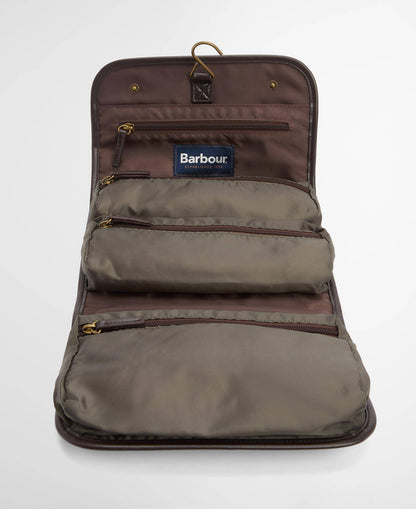 Barbour Waxed Hanging Washbag