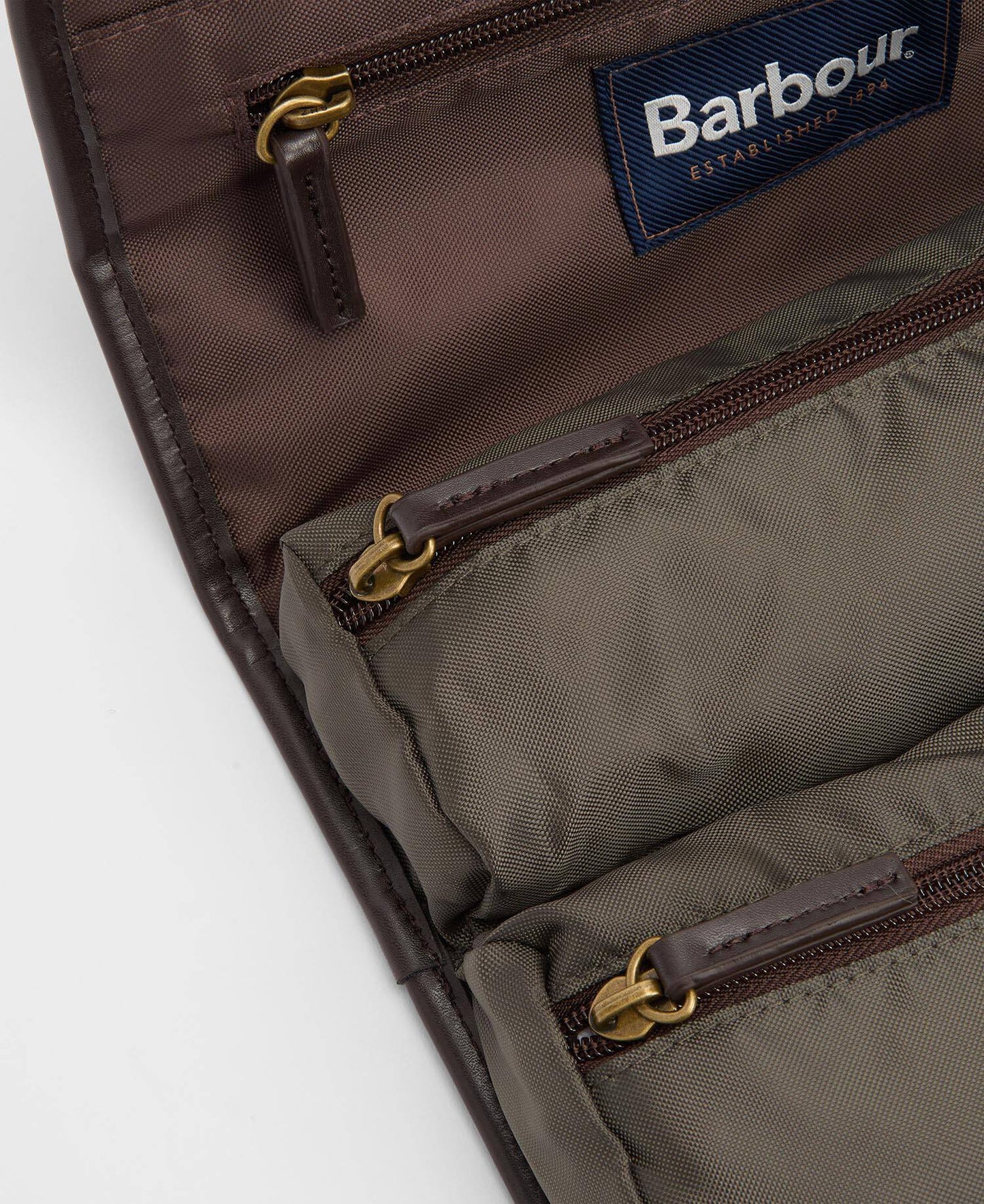 Barbour Waxed Hanging Washbag