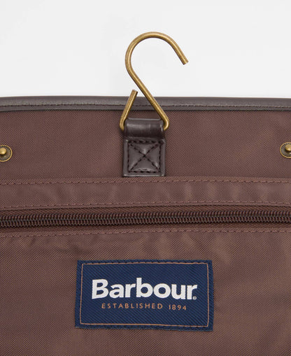 Barbour Waxed Hanging Washbag