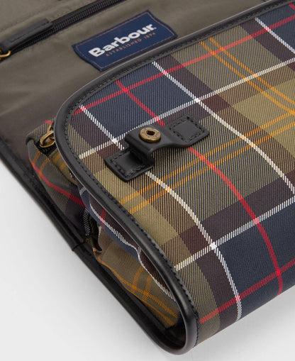 Barbour Tartan Hanging Washbag