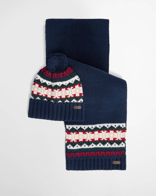 Barbour Kane Beanie & Scarf Gift Set