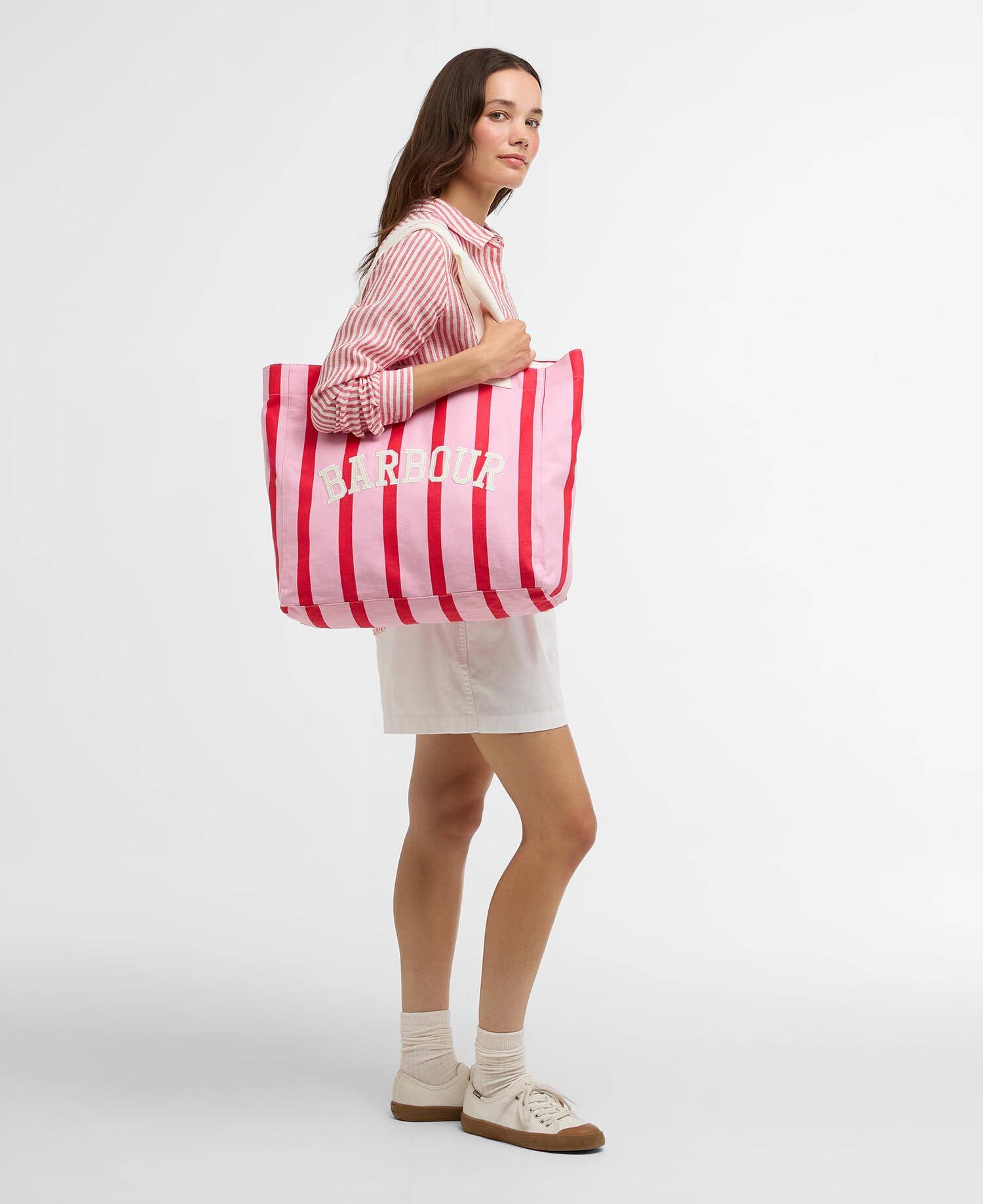 Barbour Emily Stripe Tote Bag