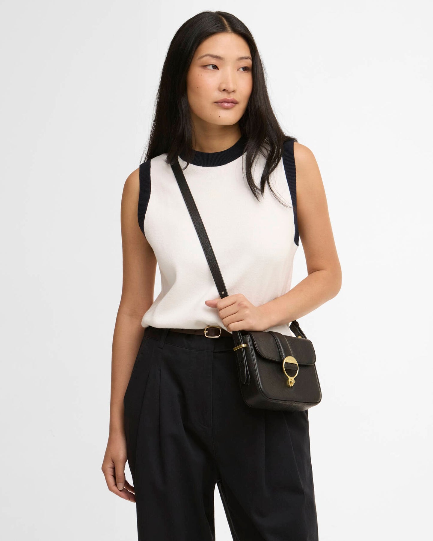Barbour Mini Rosa Leather Crossbody Bag