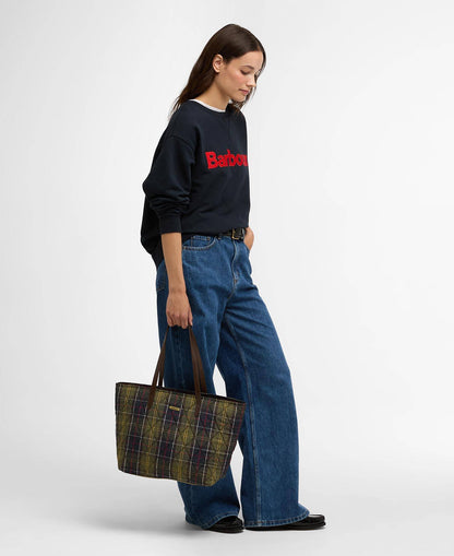Barbour Wetherham Quilted Tartan Tote Bag