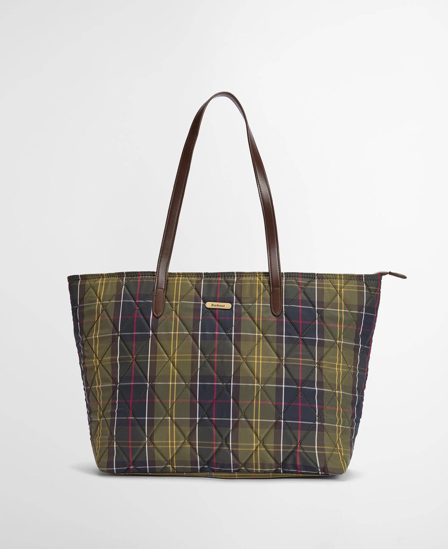 Barbour Wetherham Quilted Tartan Tote Bag
