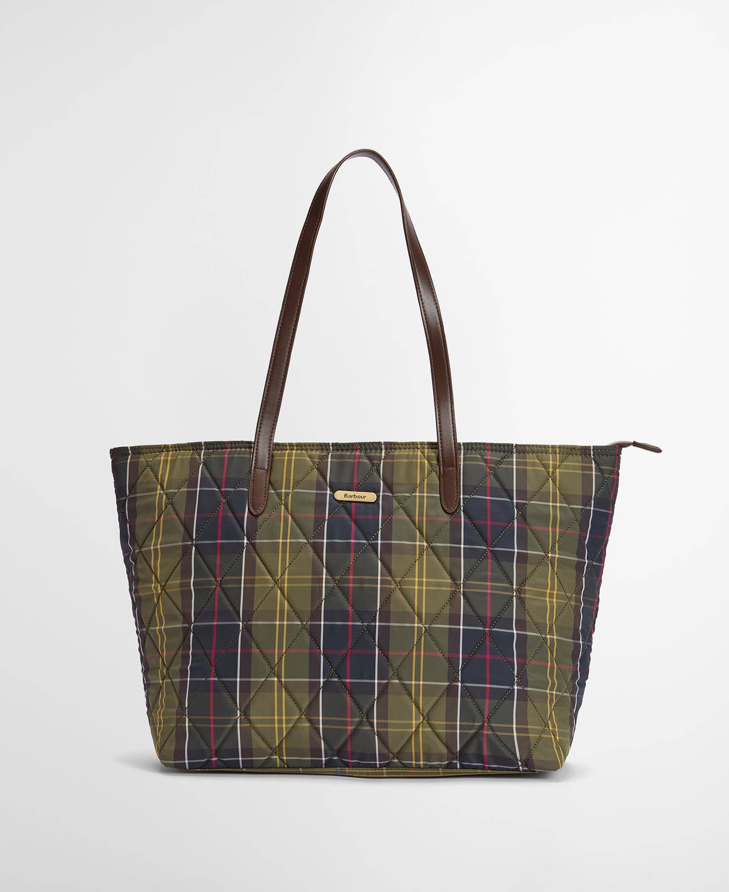 Barbour Wetherham Quilted Tartan Tote Bag