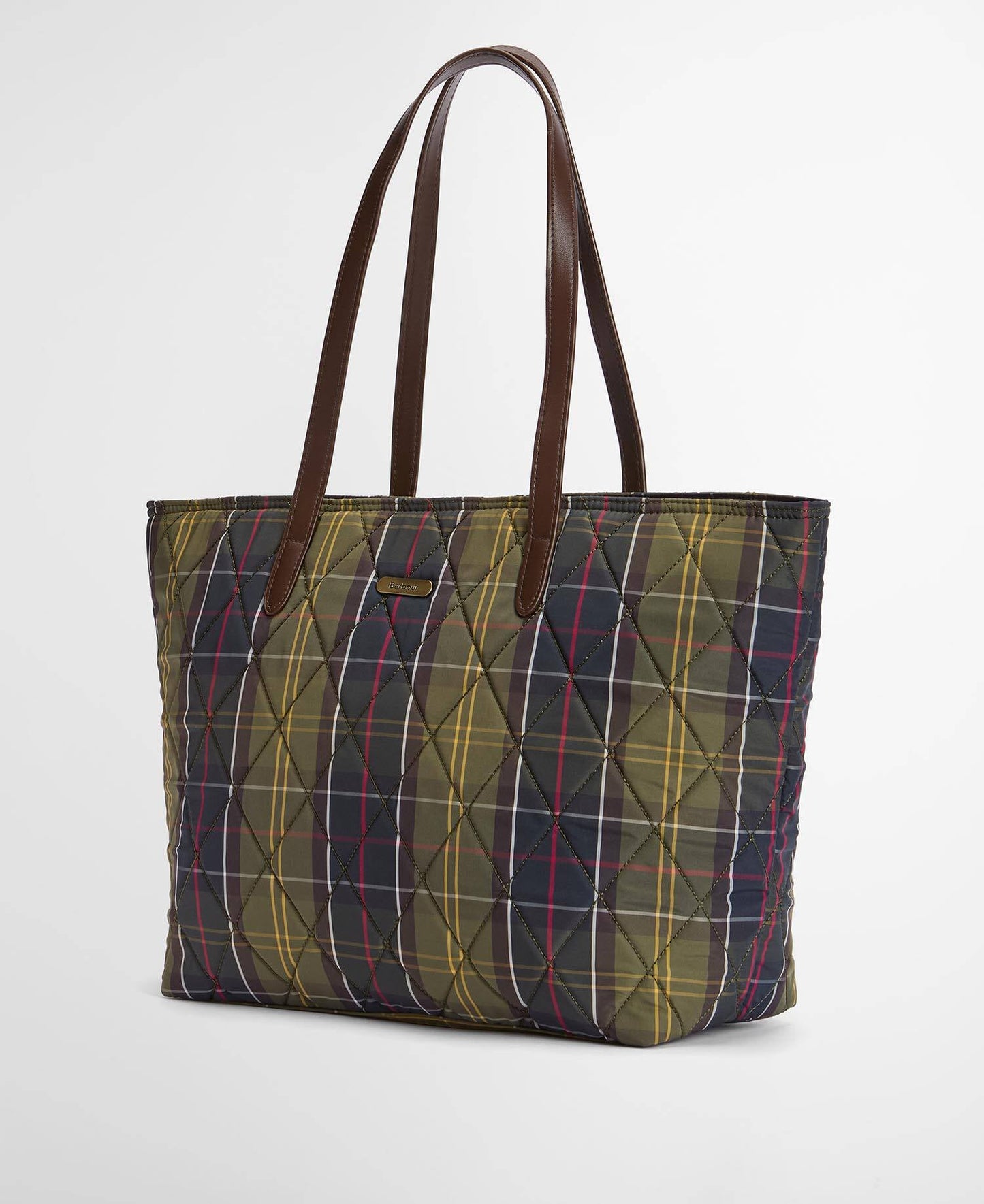 Barbour Wetherham Quilted Tartan Tote Bag