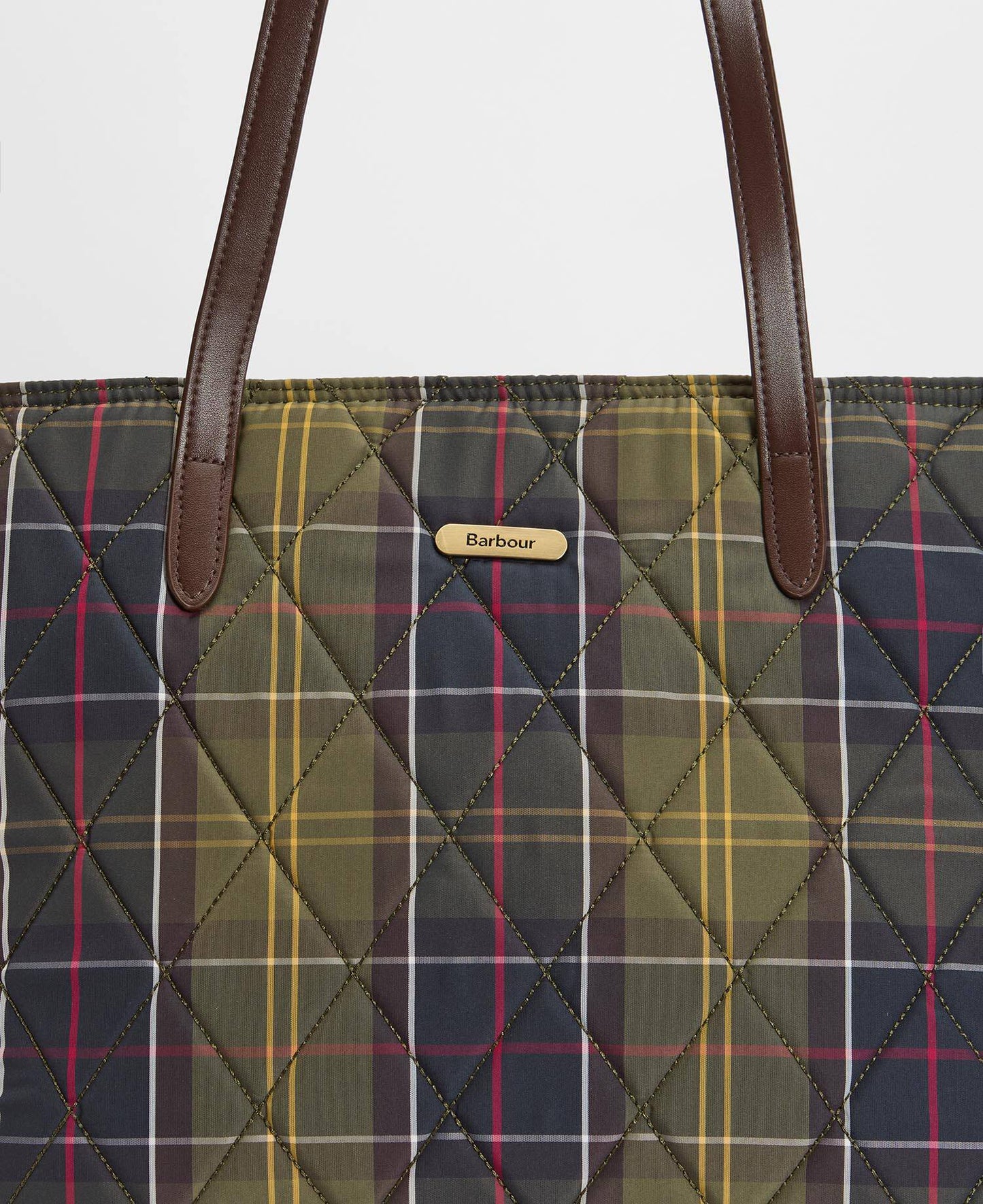 Barbour Wetherham Quilted Tartan Tote Bag