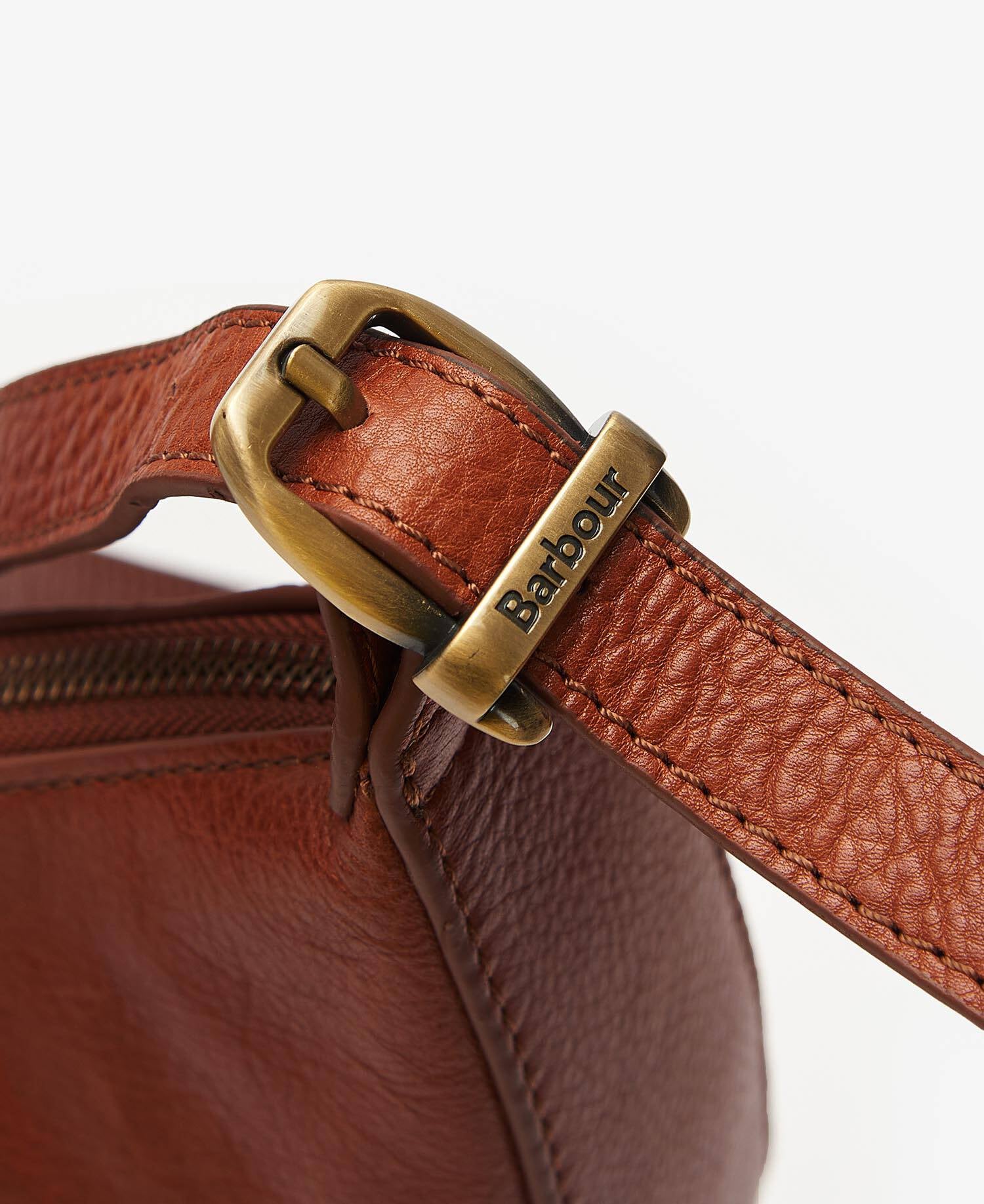 Barbour Laire Leather Half-Moon Bag