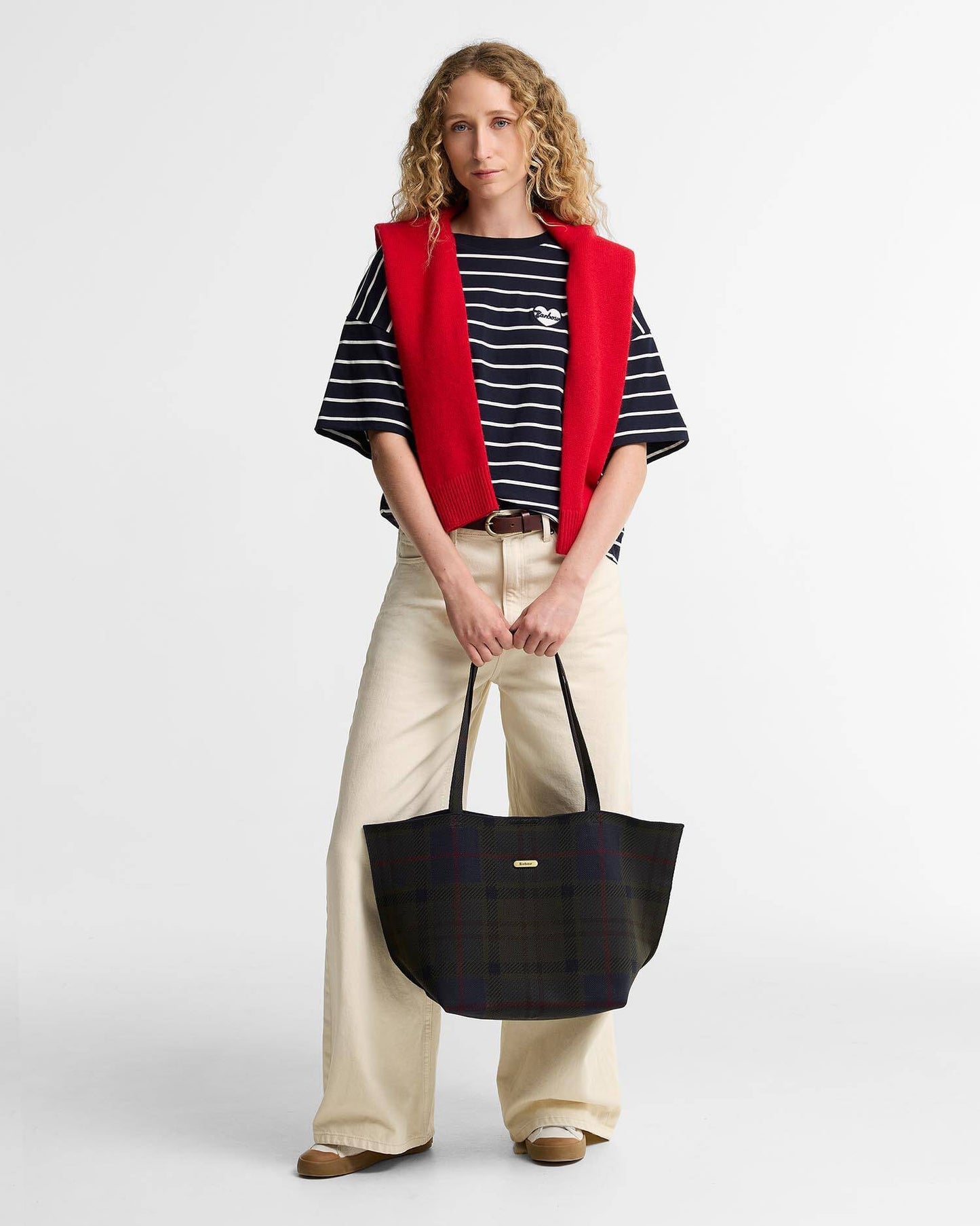 Barbour Layla Tartan Large Tote Bag