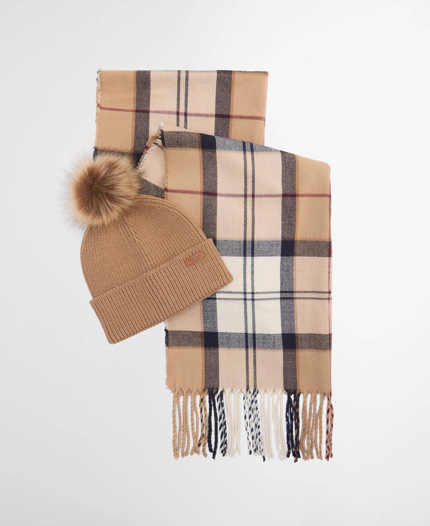 Barbour Dover Beanie & Hailes Scarf Gift Set