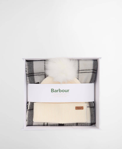 Barbour Dover Beanie & Hailes Scarf Gift Set