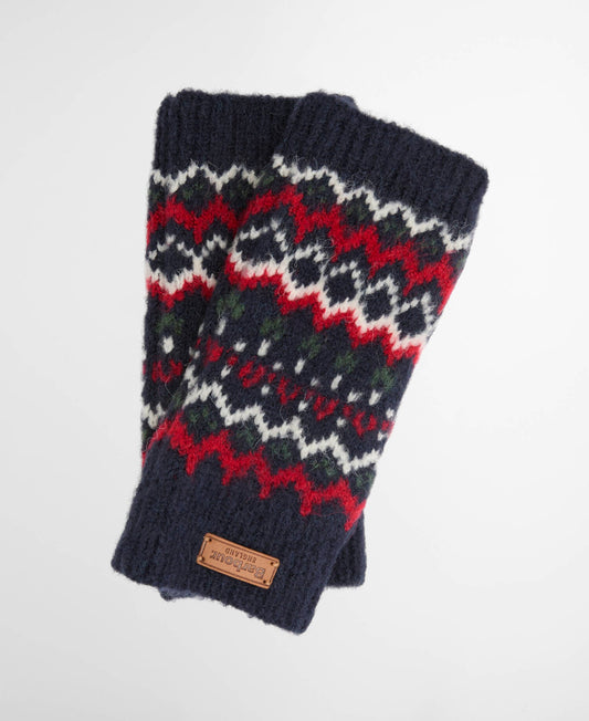 Barbour Kingsford Fairisle Fingerless Gloves