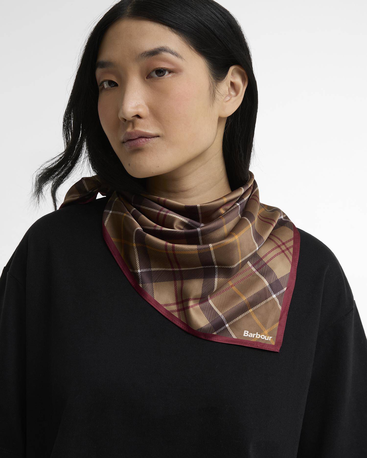 Barbour Kinsale Tartan Head Scarf