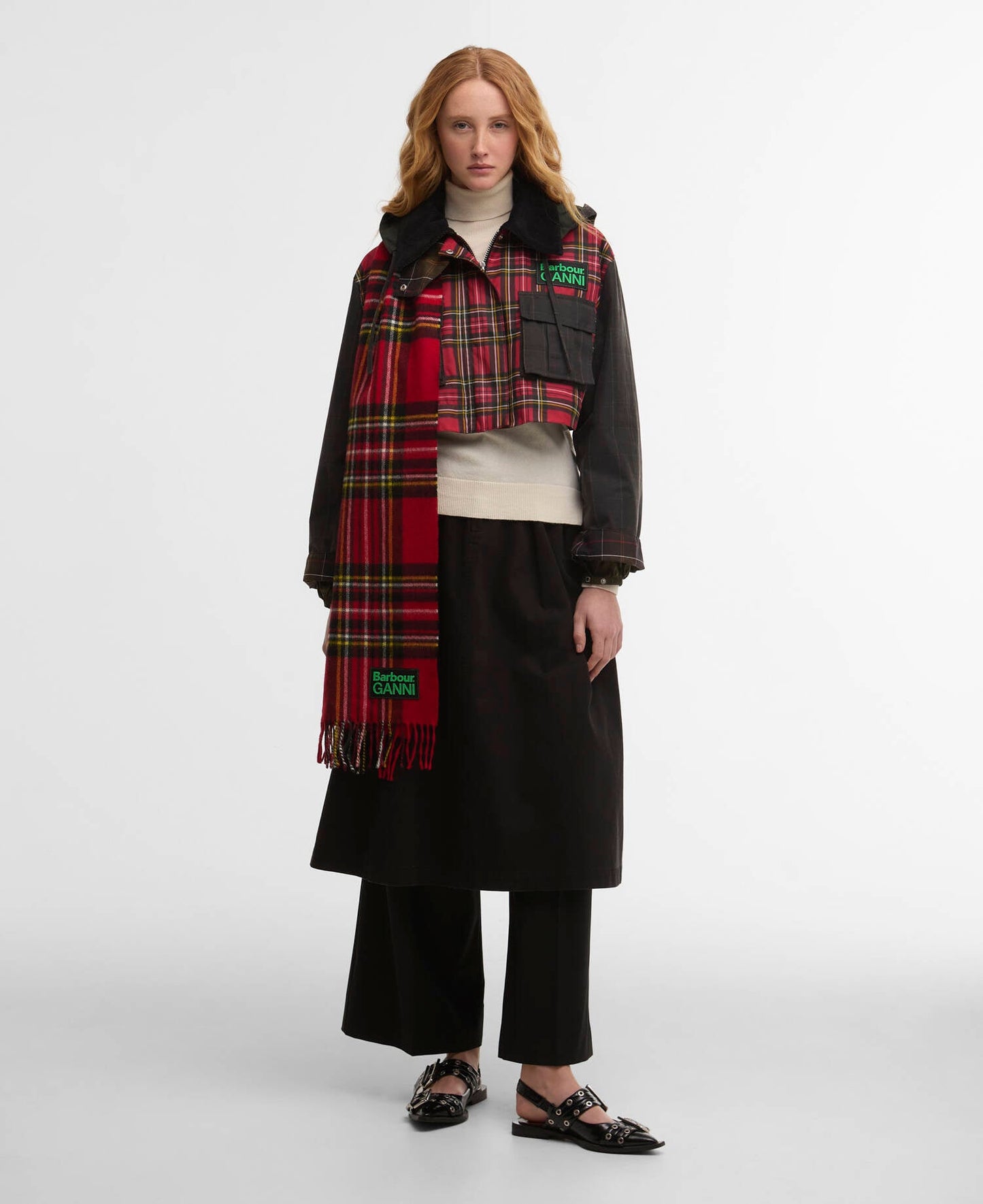 Barbour Barbour x GANNI Tartan Scarf