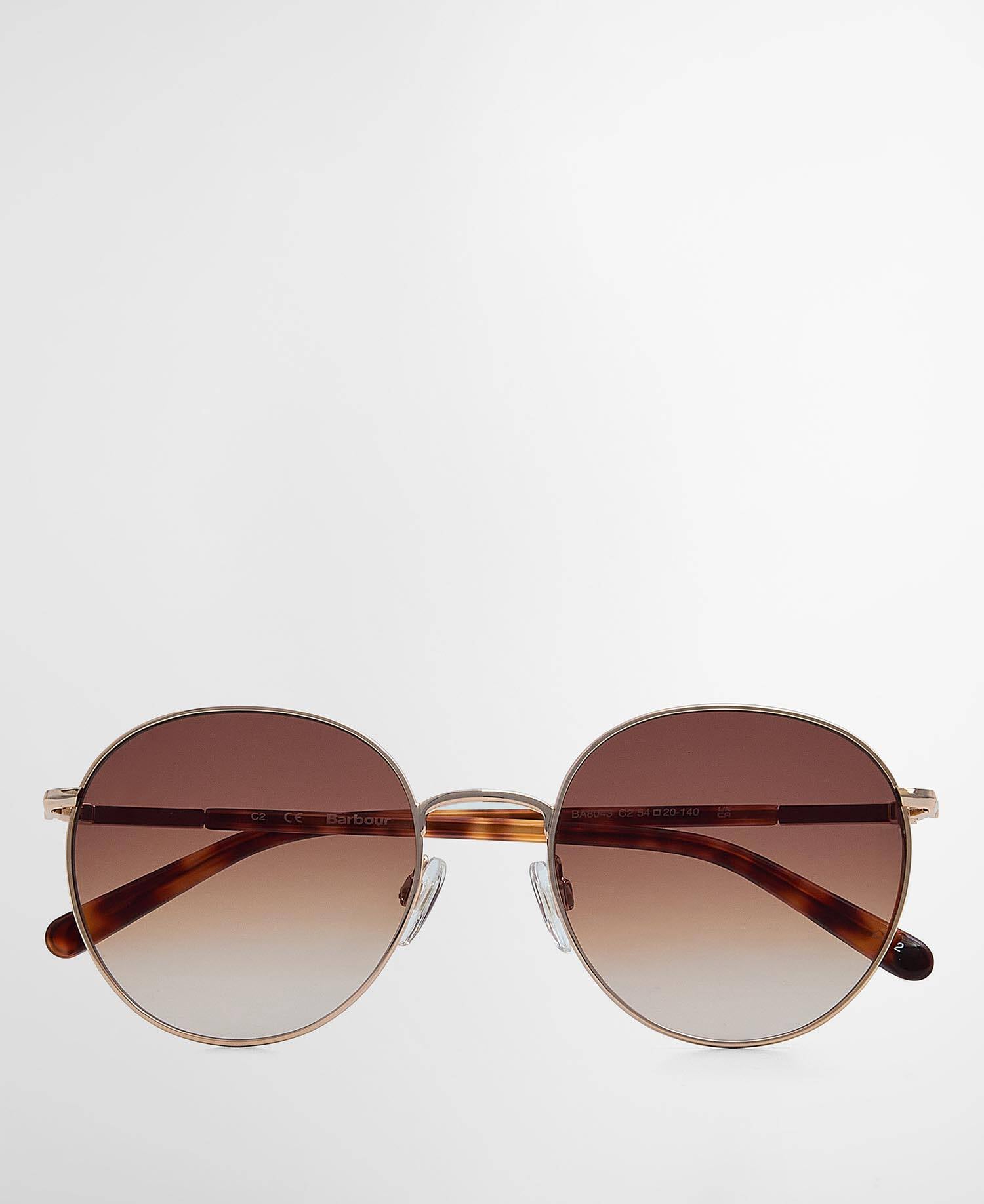 Barbour Rounded Metal Sunglasses