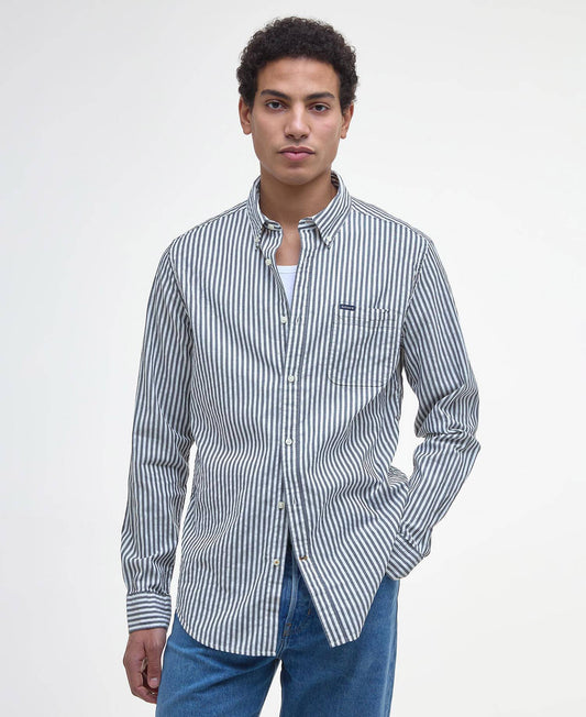 Barbour Cresswell Seersucker Tailored Long-Sleeved Shirt