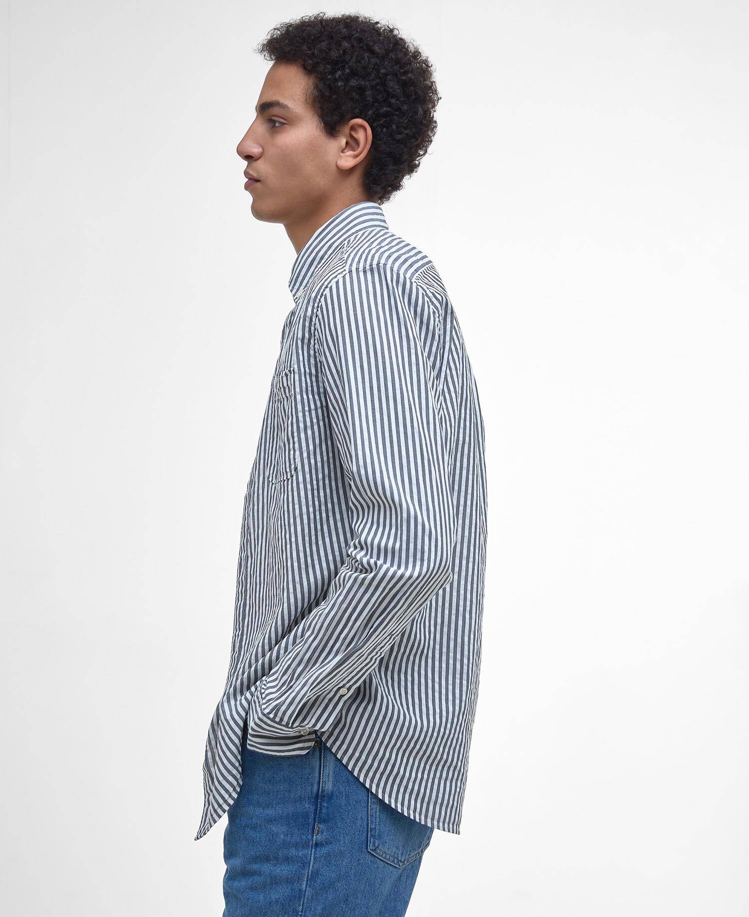 Barbour Cresswell Seersucker Tailored Long-Sleeved Shirt