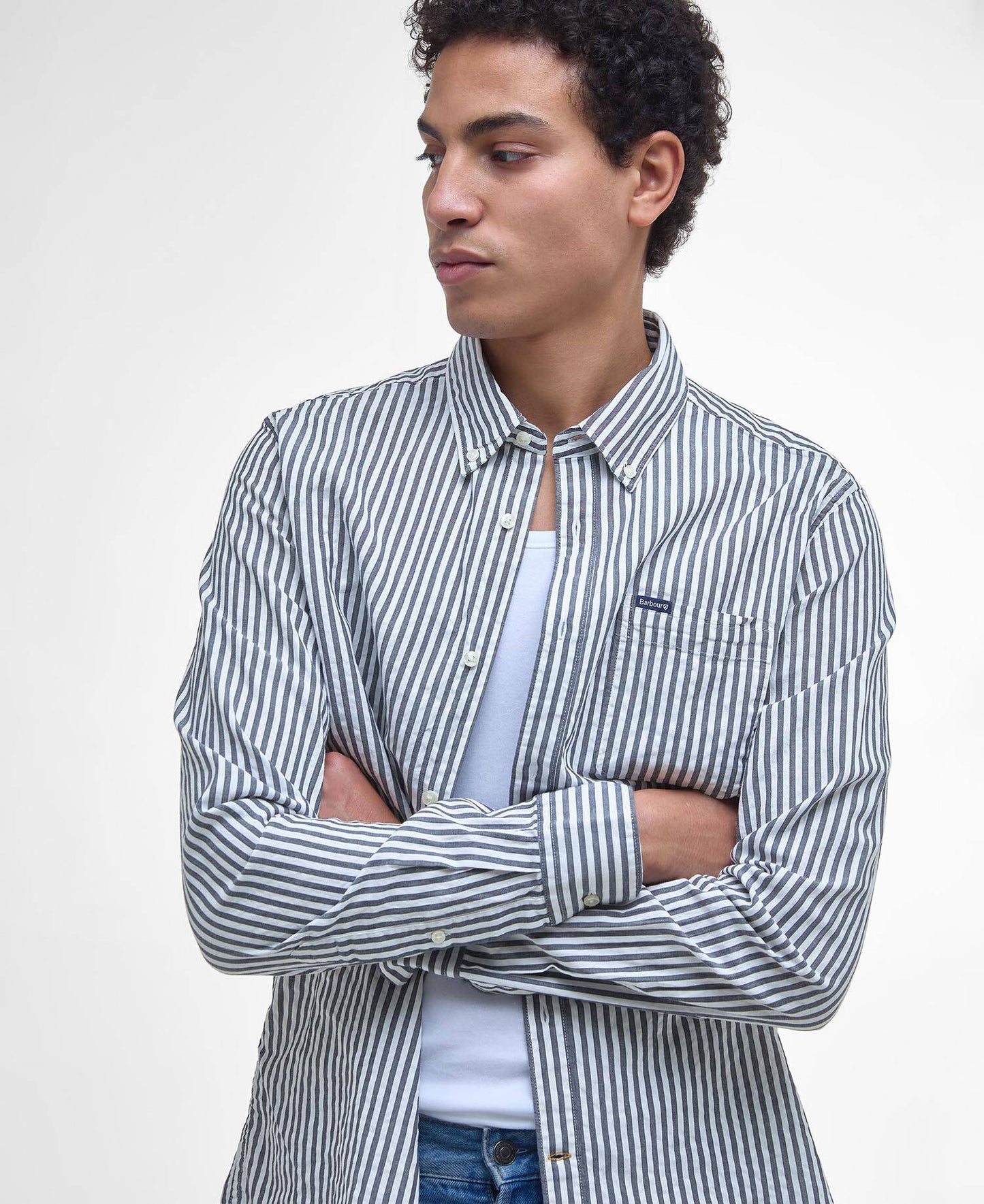 Barbour Cresswell Seersucker Tailored Long-Sleeved Shirt