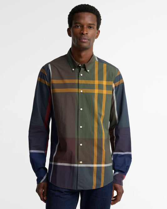 Barbour Oversized Tartan Dunoon Tailored Long-Sleeved Shirt