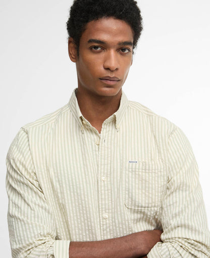 Barbour Cresswell Seersucker Tailored Long-Sleeved Shirt