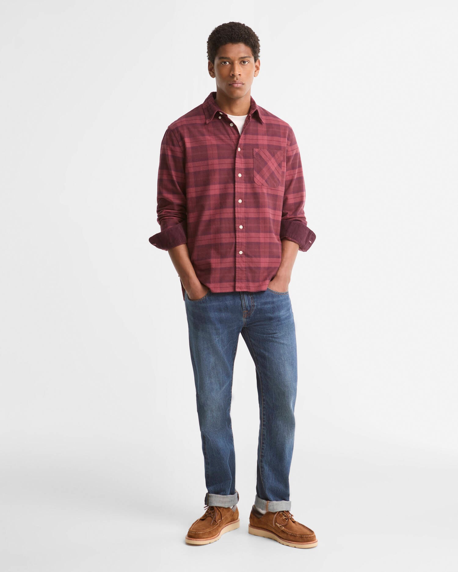 Barbour Mineral Tartan Authentic-Fit Long-Sleeved Shirt