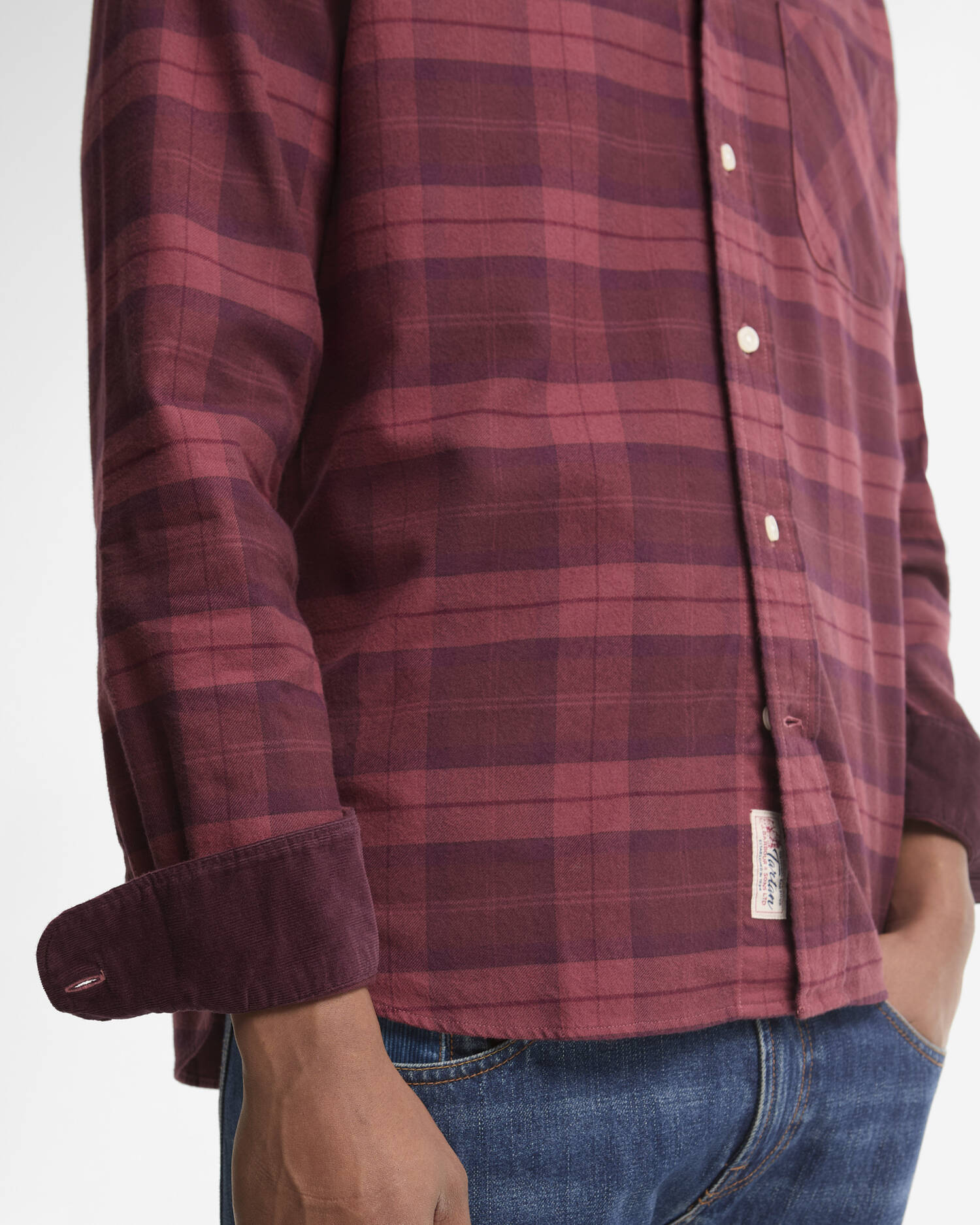 Barbour Mineral Tartan Authentic-Fit Long-Sleeved Shirt