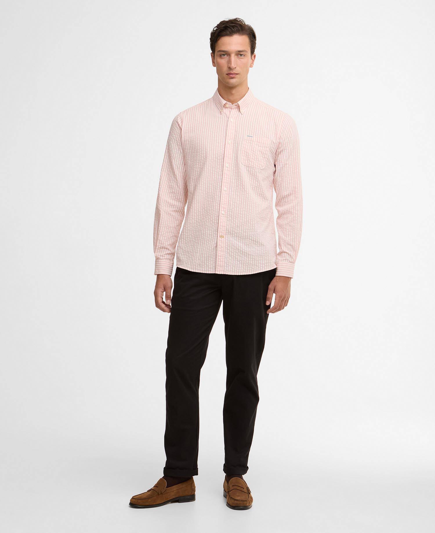 Barbour Cresswell Seersucker Tailored Long-Sleeved Shirt