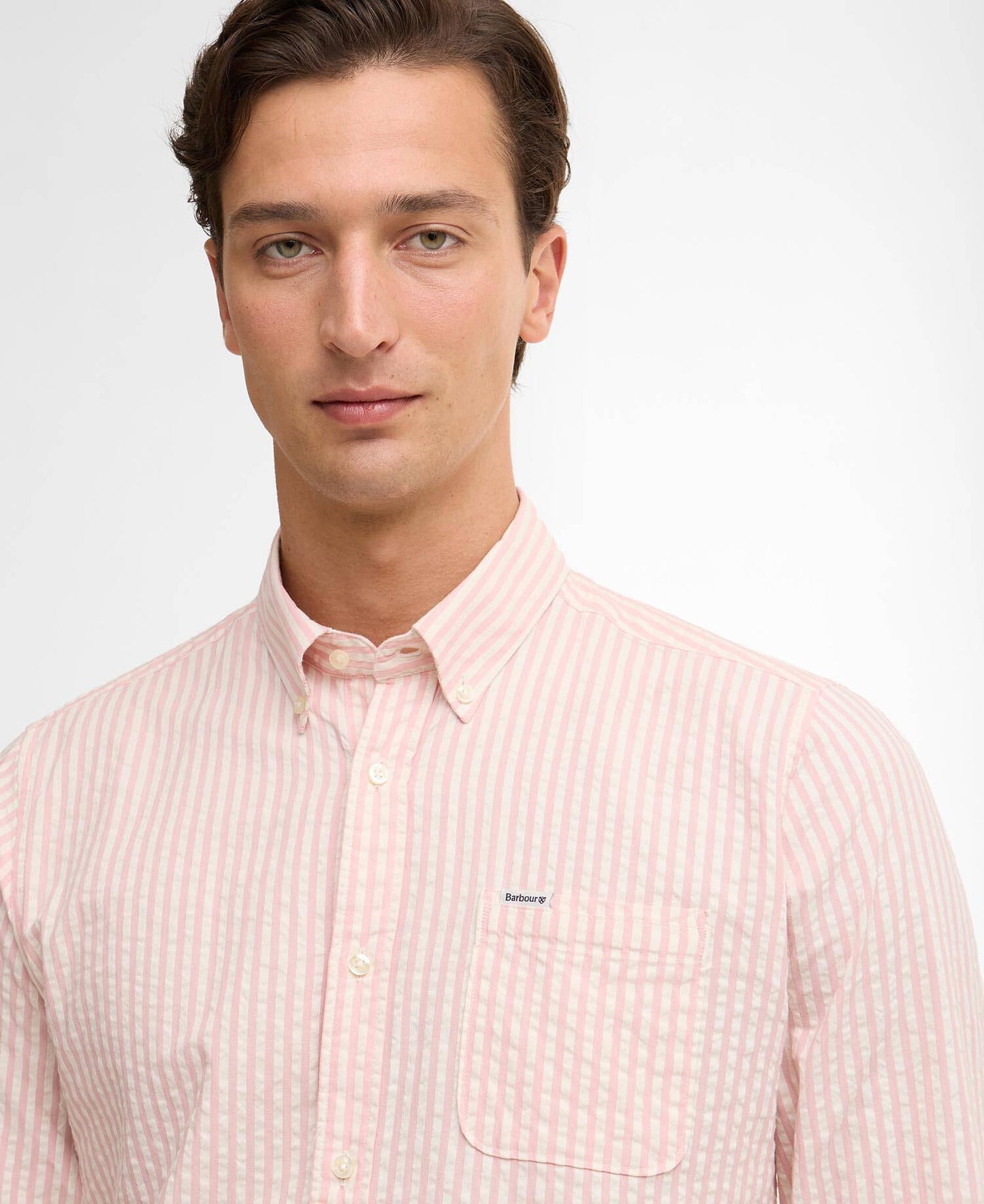 Barbour Cresswell Seersucker Tailored Long-Sleeved Shirt