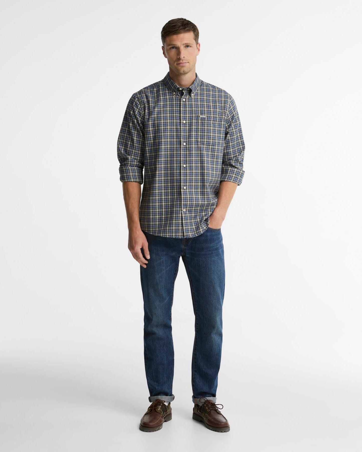 Barbour Dishford Thermo-Weave Regular Fit Long-Sleeved Shirt
