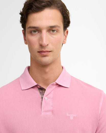 Barbour Washed Tartan Tailored Pique Polo