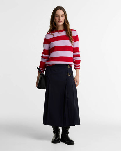 Barbour Woodhouse Striped Cashmere-Blend Crew Neck Jumper