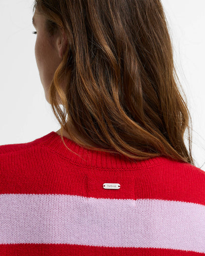 Barbour Woodhouse Striped Cashmere-Blend Crew Neck Jumper