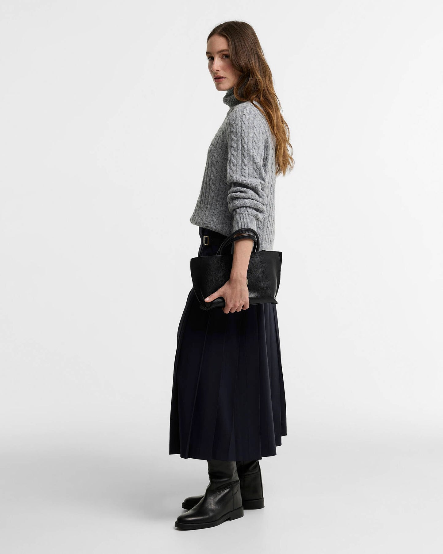 Barbour Ambleside Cable-Knit Rollneck Jumper