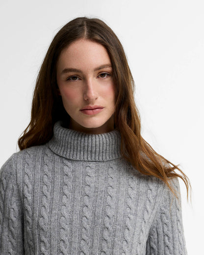 Barbour Ambleside Cable-Knit Rollneck Jumper