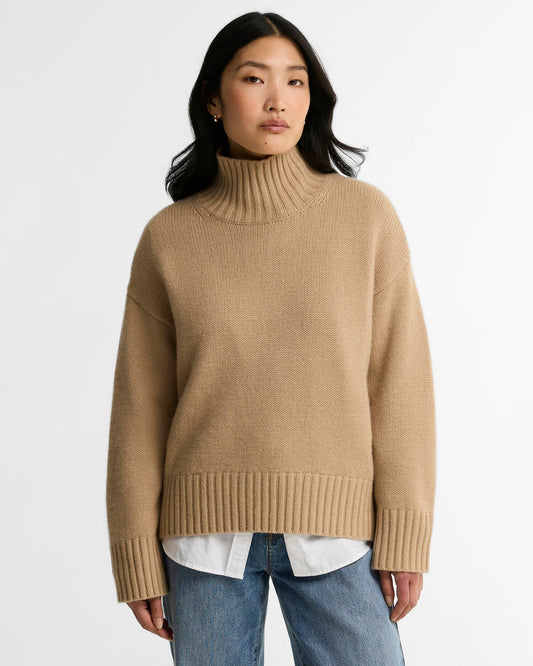 Barbour Woodhouse Cashmere-Blend Funnel Neck Jumper