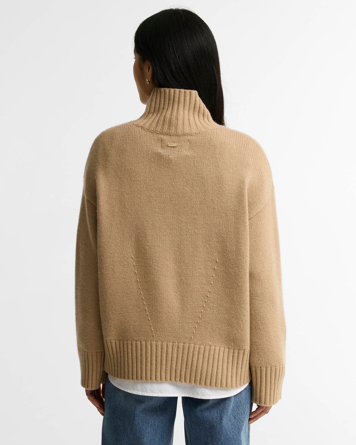Barbour Woodhouse Cashmere-Blend Funnel Neck Jumper