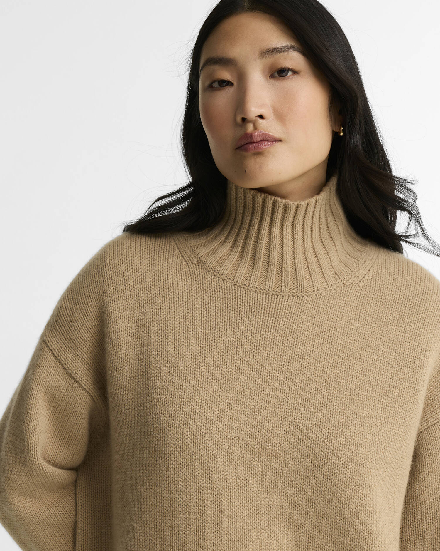 Barbour Woodhouse Cashmere-Blend Funnel Neck Jumper