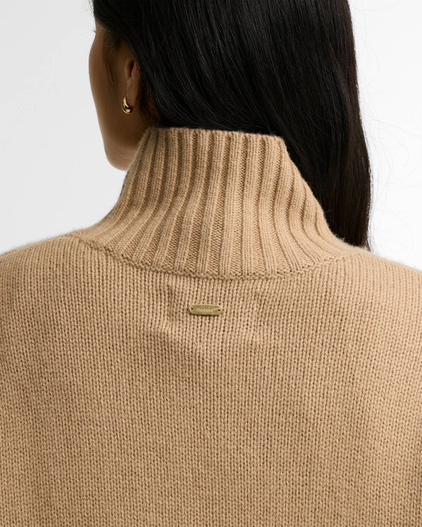 Barbour Woodhouse Cashmere-Blend Funnel Neck Jumper