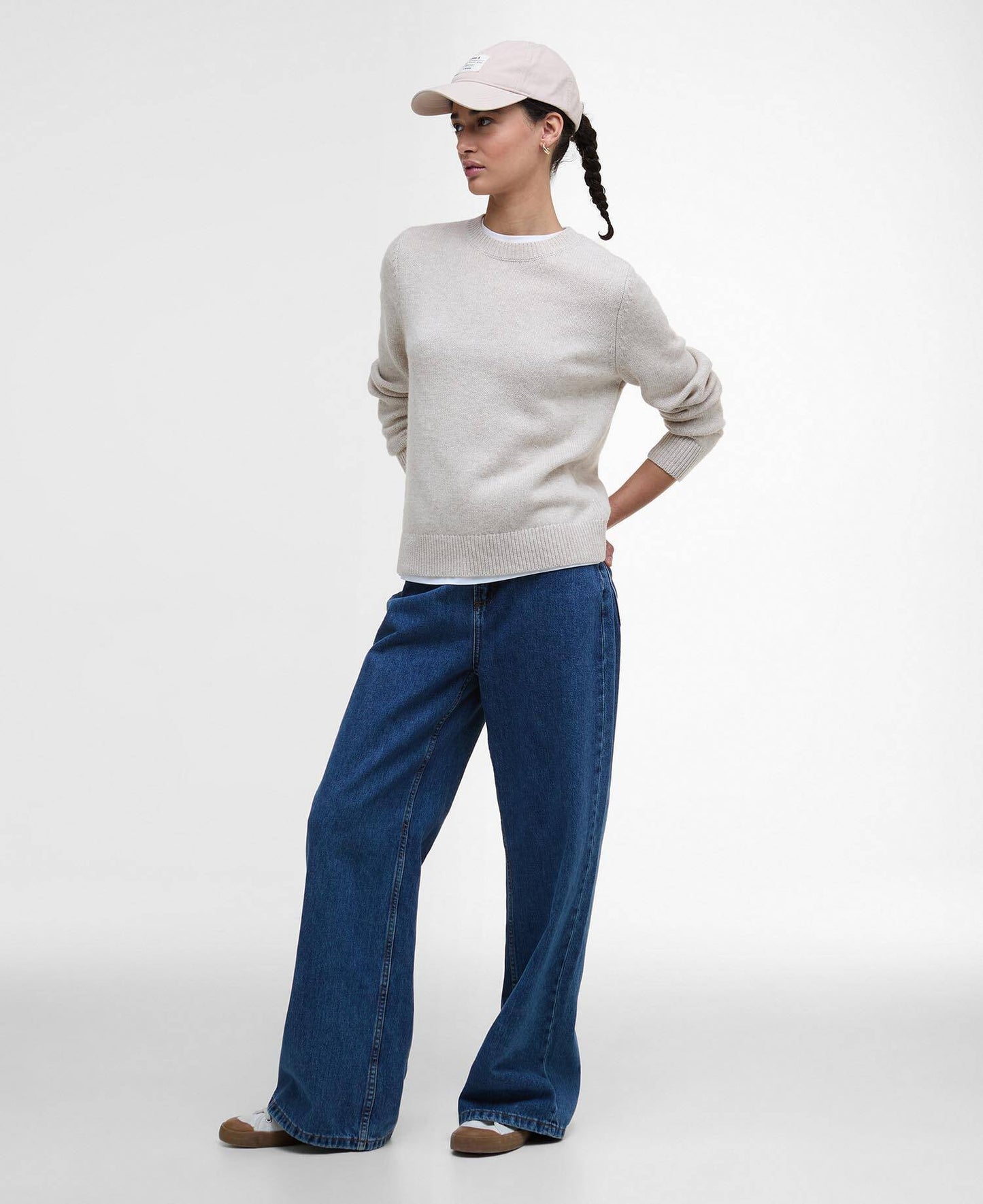Barbour Woodhouse Wool-Cashmere Crew Neck Jumper