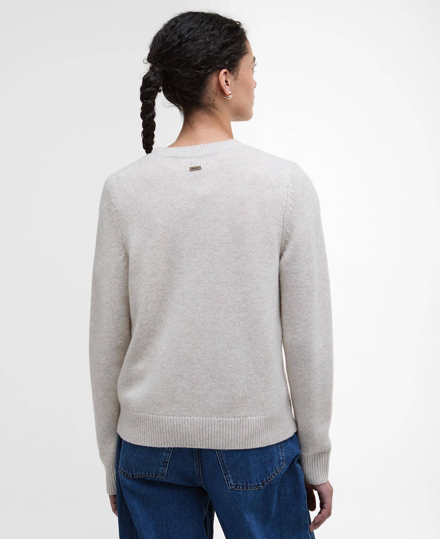 Barbour Woodhouse Wool-Cashmere Crew Neck Jumper