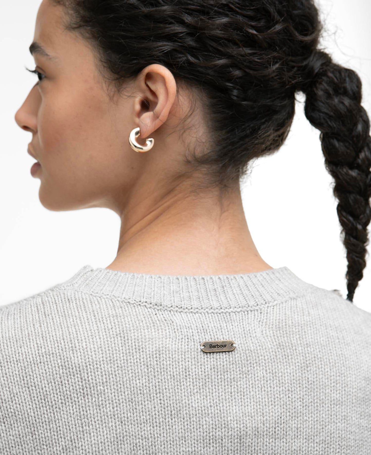 Barbour Woodhouse Wool-Cashmere Crew Neck Jumper